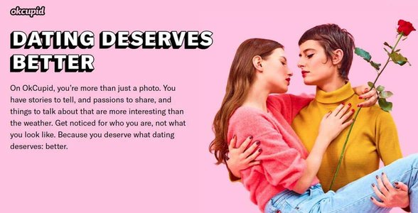Screenshot von OkCupid.com