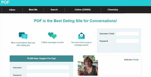Screenshot von PlentyOfFish