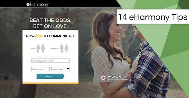 14 suggerimenti eharmony: per registrazione, profilo, e-mail e appuntamenti