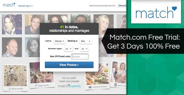 Match.com gratis proefperiode – 3 dagen 100% gratis