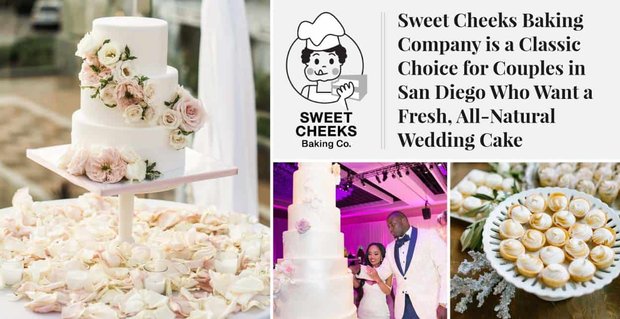 Sweet Cheeks Baking Company è una scelta classica per le coppie di San Diego che desiderano una torta nuziale fresca e completamente naturale