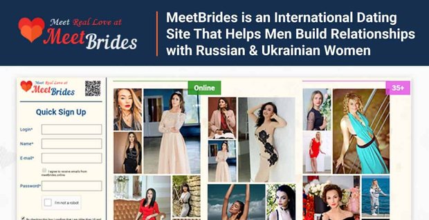 MeetBrides è un servizio di appuntamenti internazionali che aiuta gli uomini a costruire relazioni con donne russe e ucraine